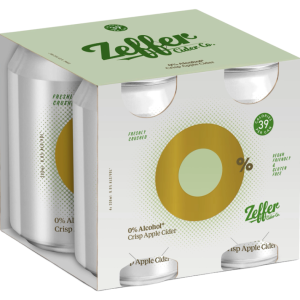 Zeffer Zero Crisp Apple Cider 330ml 4 Pack