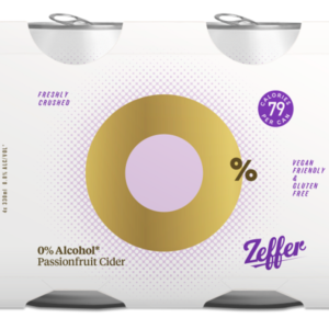 Zeffer Zero Passionfruit Cider 330ml 4 Pack